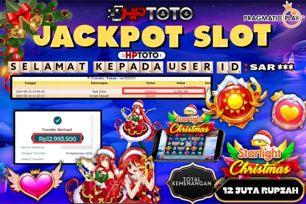  HPTOTO JACKPOT STARLIGHT CHRISTMAS RP.12.993.500,- LUNAS